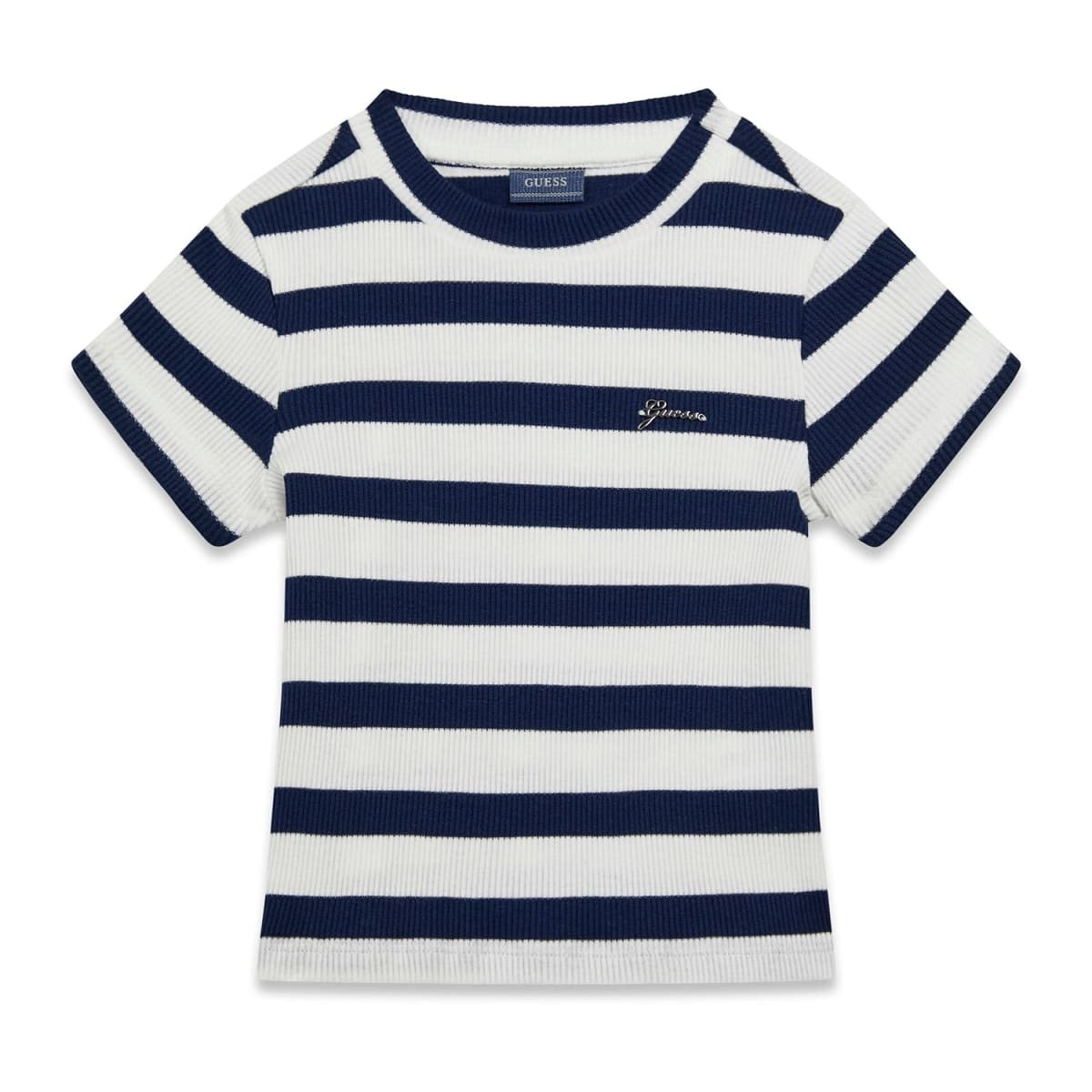 Guess - Blue & White Rib Blouse