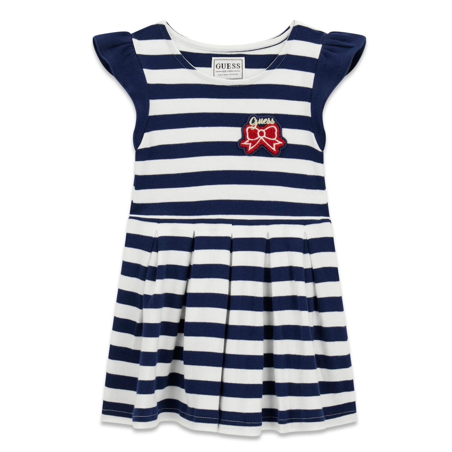 Guess - Blue and White Lines Dress