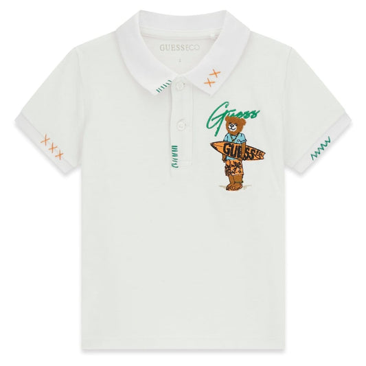 Guess - White Polo Bear Top