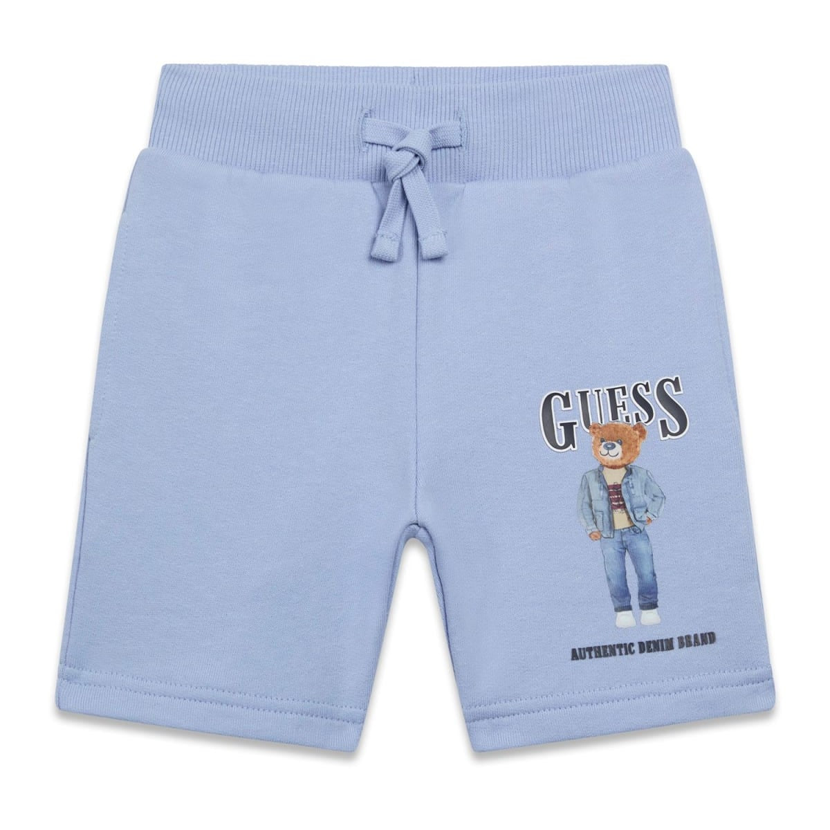 Guess - Cotton Light Blue Bear Short