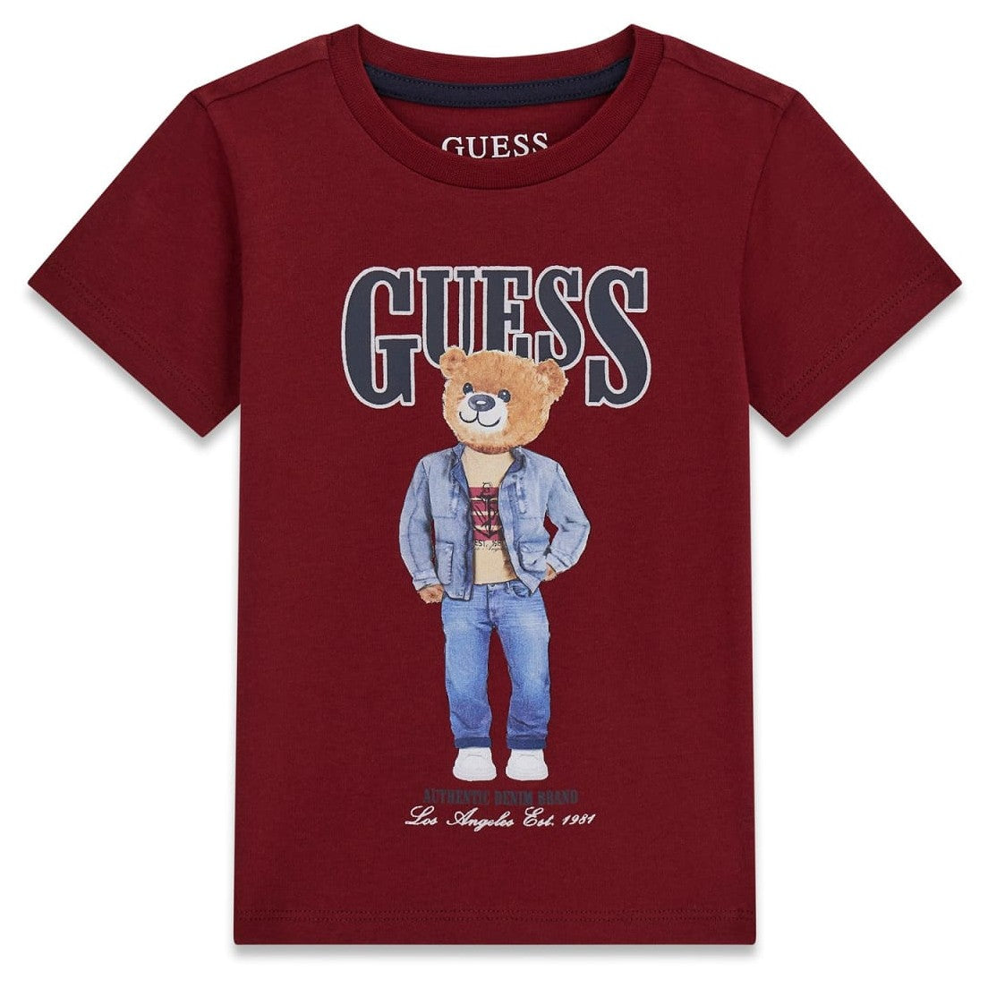 Guess - Burgundy Bear Cotton Top