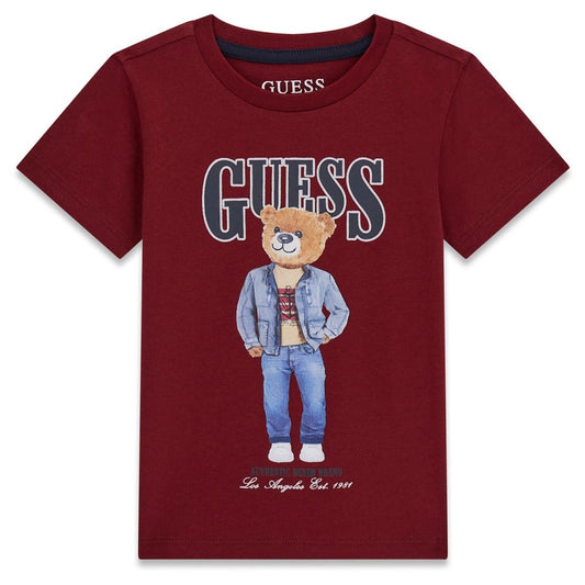 Guess - Burgundy Bear Cotton Top