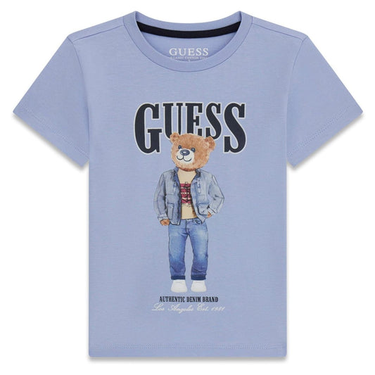 Guess - Light Blue Bear Cotton Top