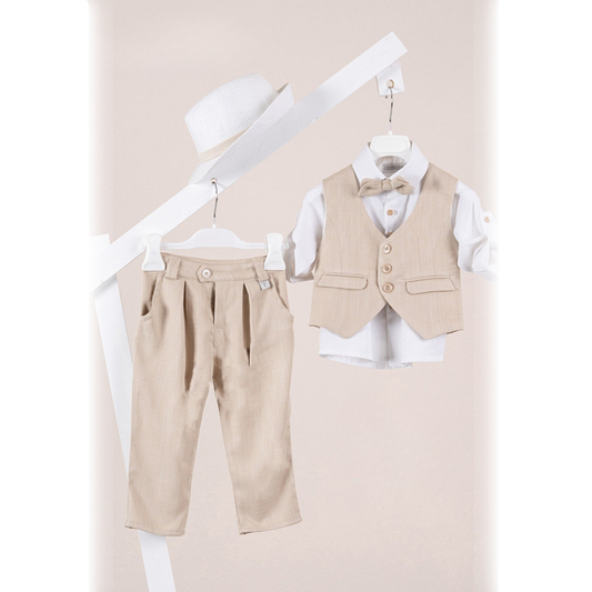 Κουστούμι Βάπτισης - Κωδικός: S26 Rodrige Beige