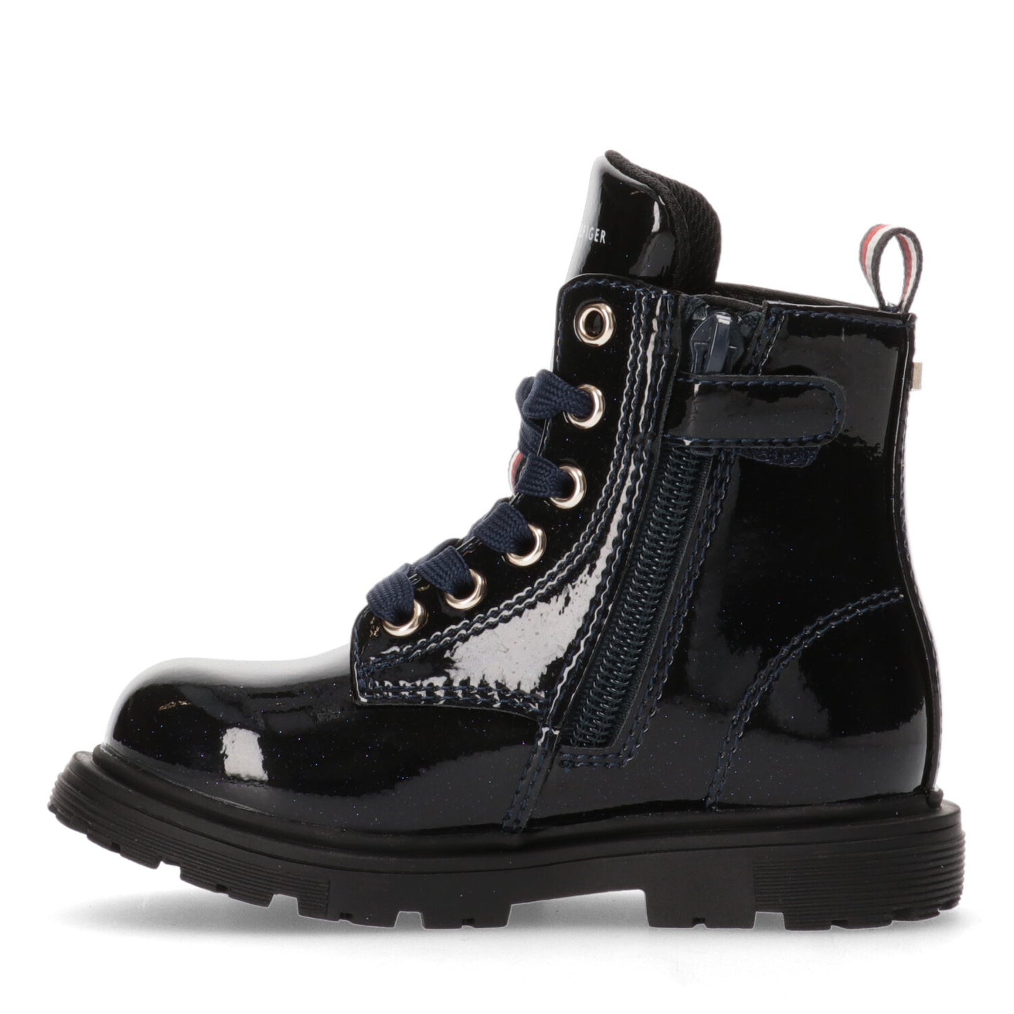 Tommy Hilfiger - Navy Blue Shiny Boots