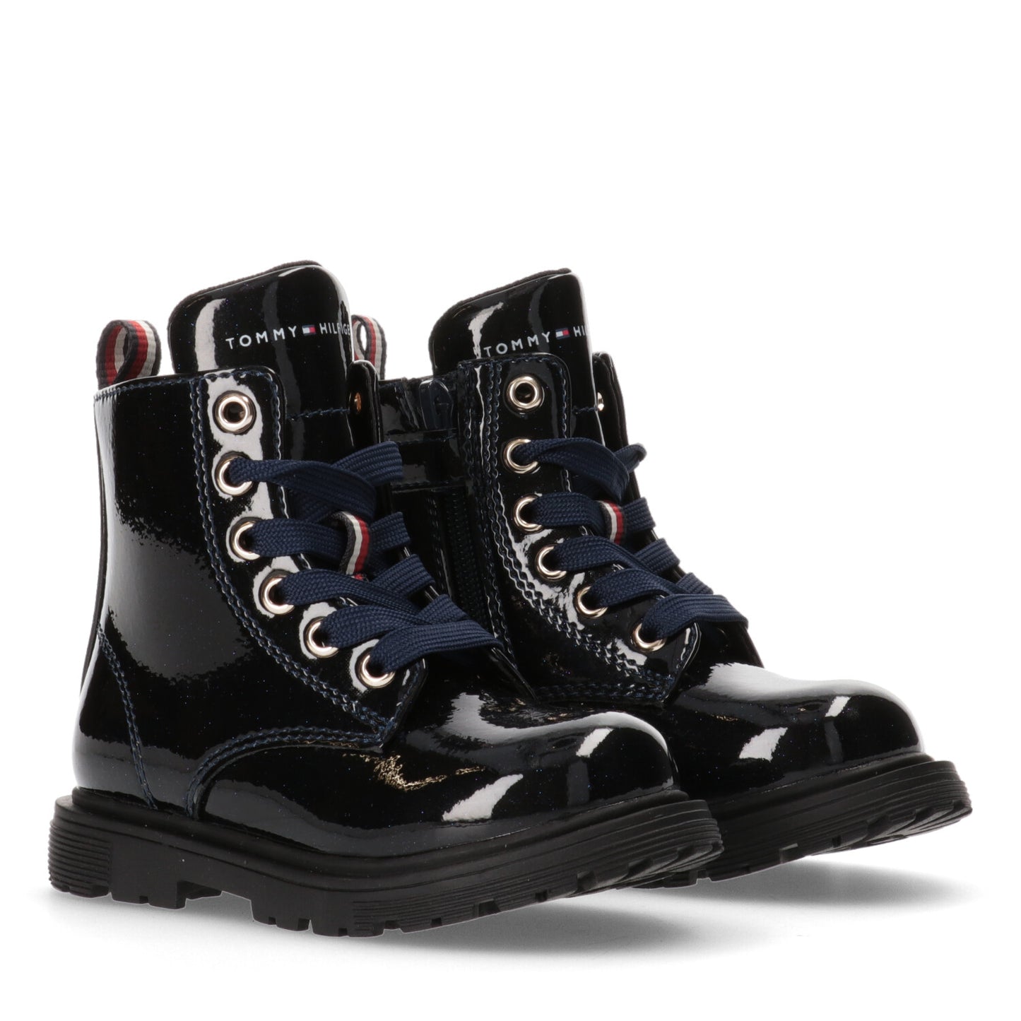 Tommy Hilfiger - Navy Blue Shiny Boots