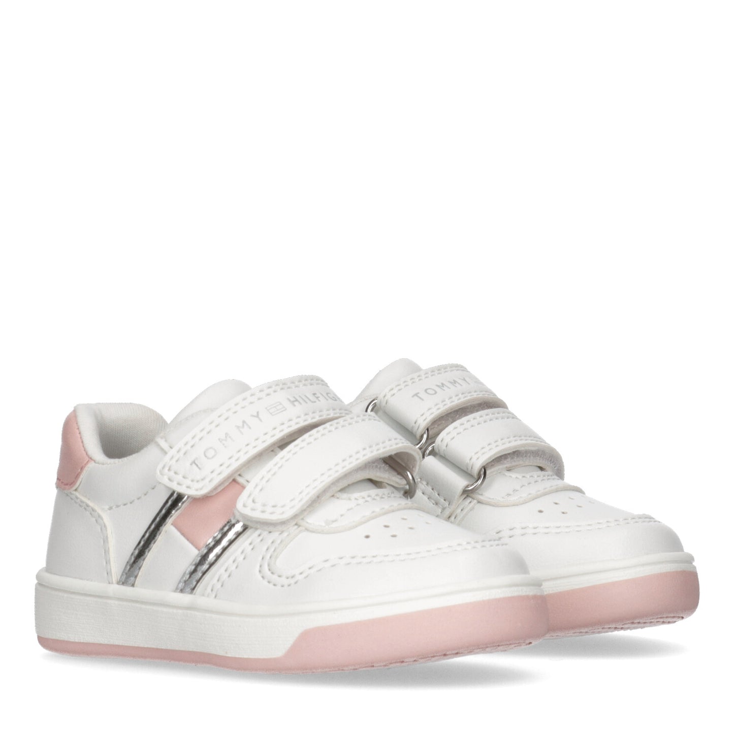 Tommy Hilfiger - Girls Pink and White Sneakers