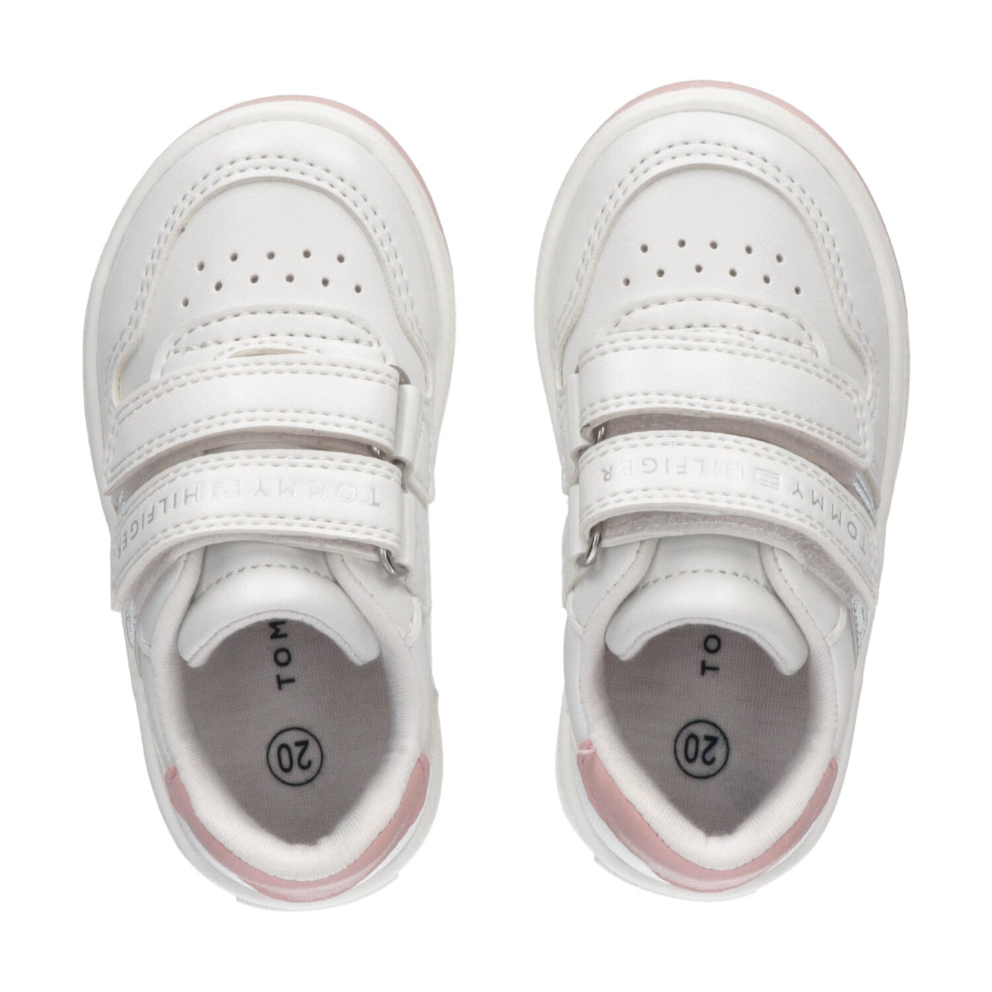 Tommy Hilfiger - Girls Pink and White Sneakers