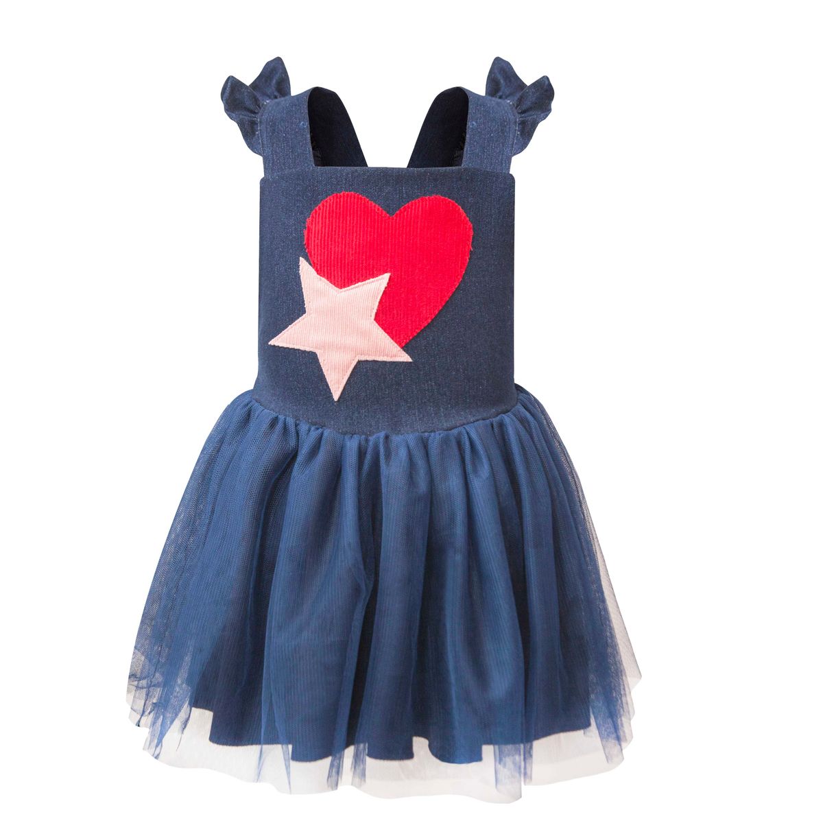 Two in a Castle - Denim Hearts Dress