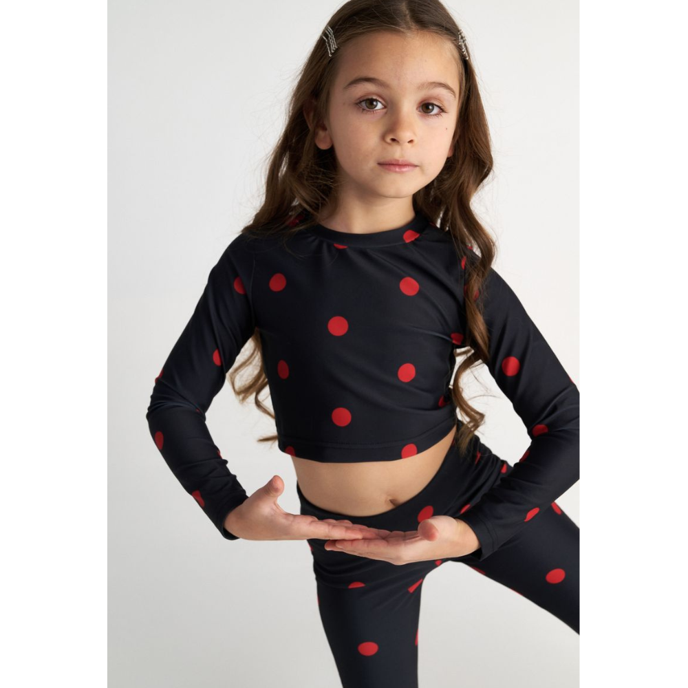 Two in a Castle - Red Polka Legging Set