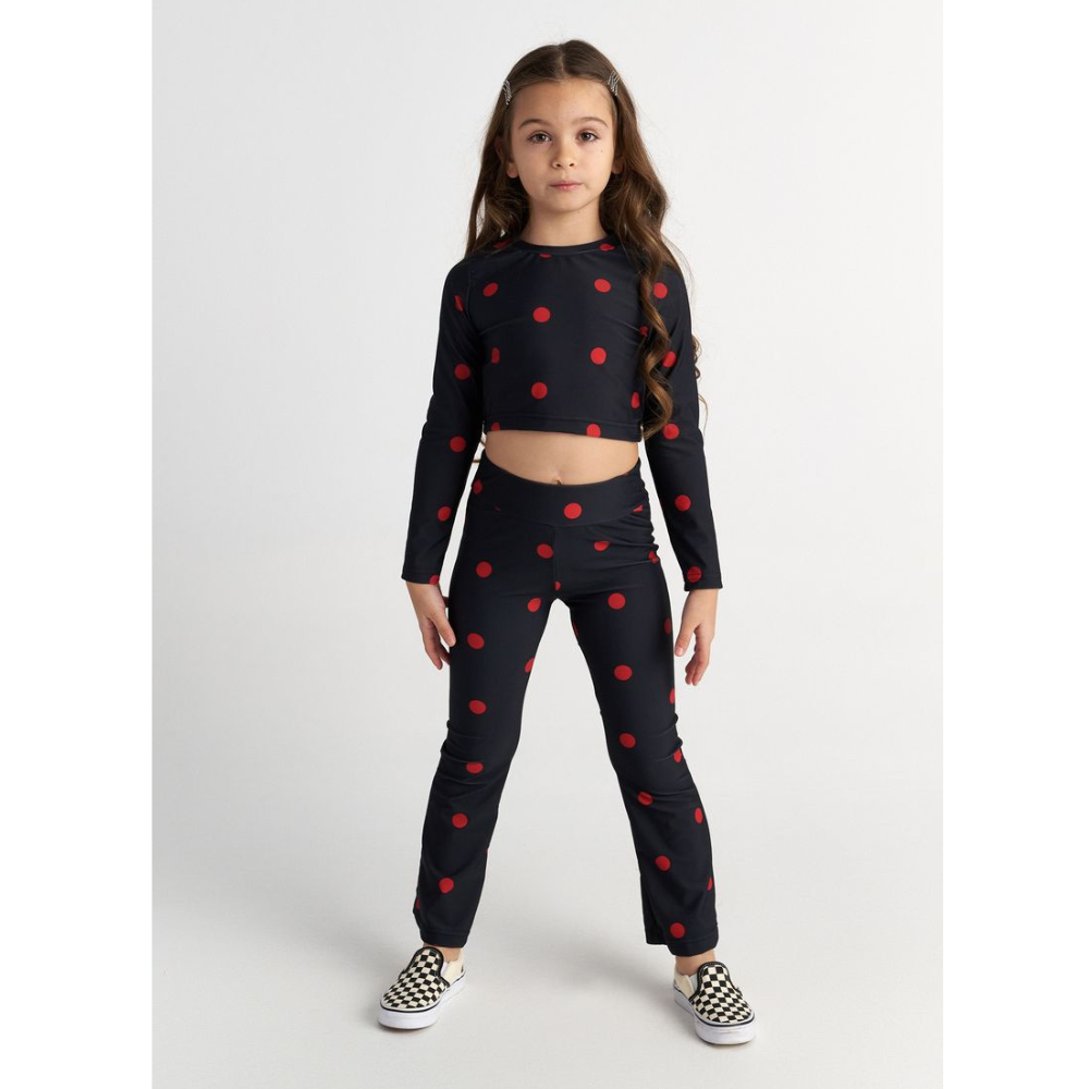 Two in a Castle - Red Polka Legging Set
