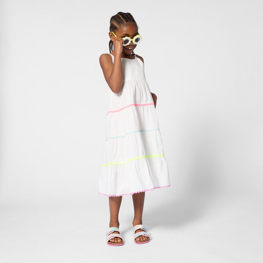Billieblush - Girls White Wide Dress
