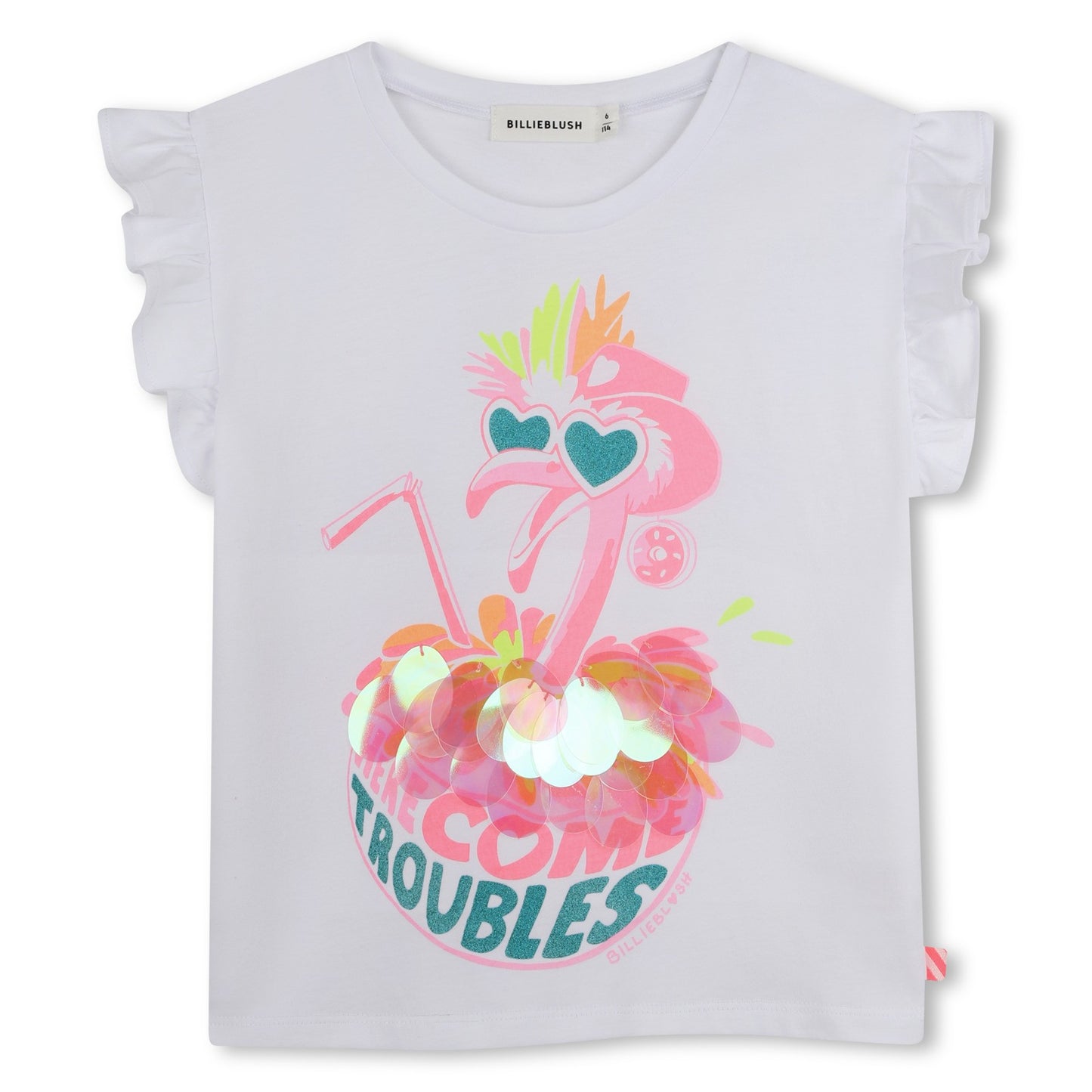Billieblush - Girls Flamingo Top