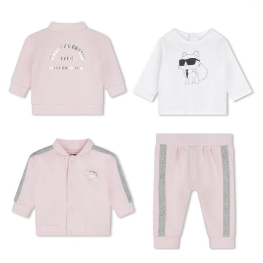 KARL LAGERFELD - Baby Girls Pink Tracksuit