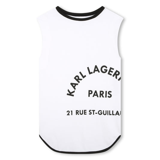 KARL LAGERFELD - White Logo Dress