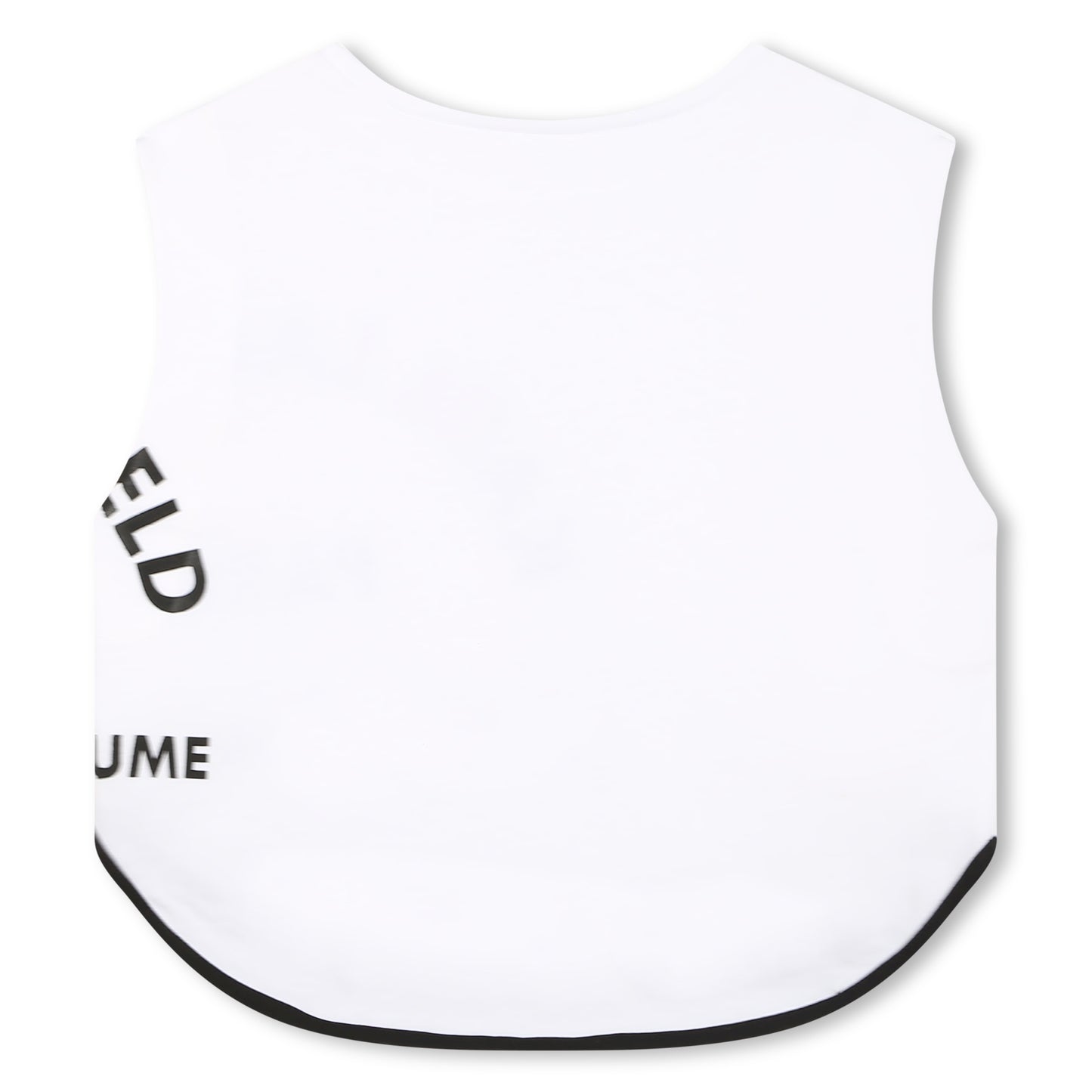 KARL LAGERFELD - Crop Top Logo White Top