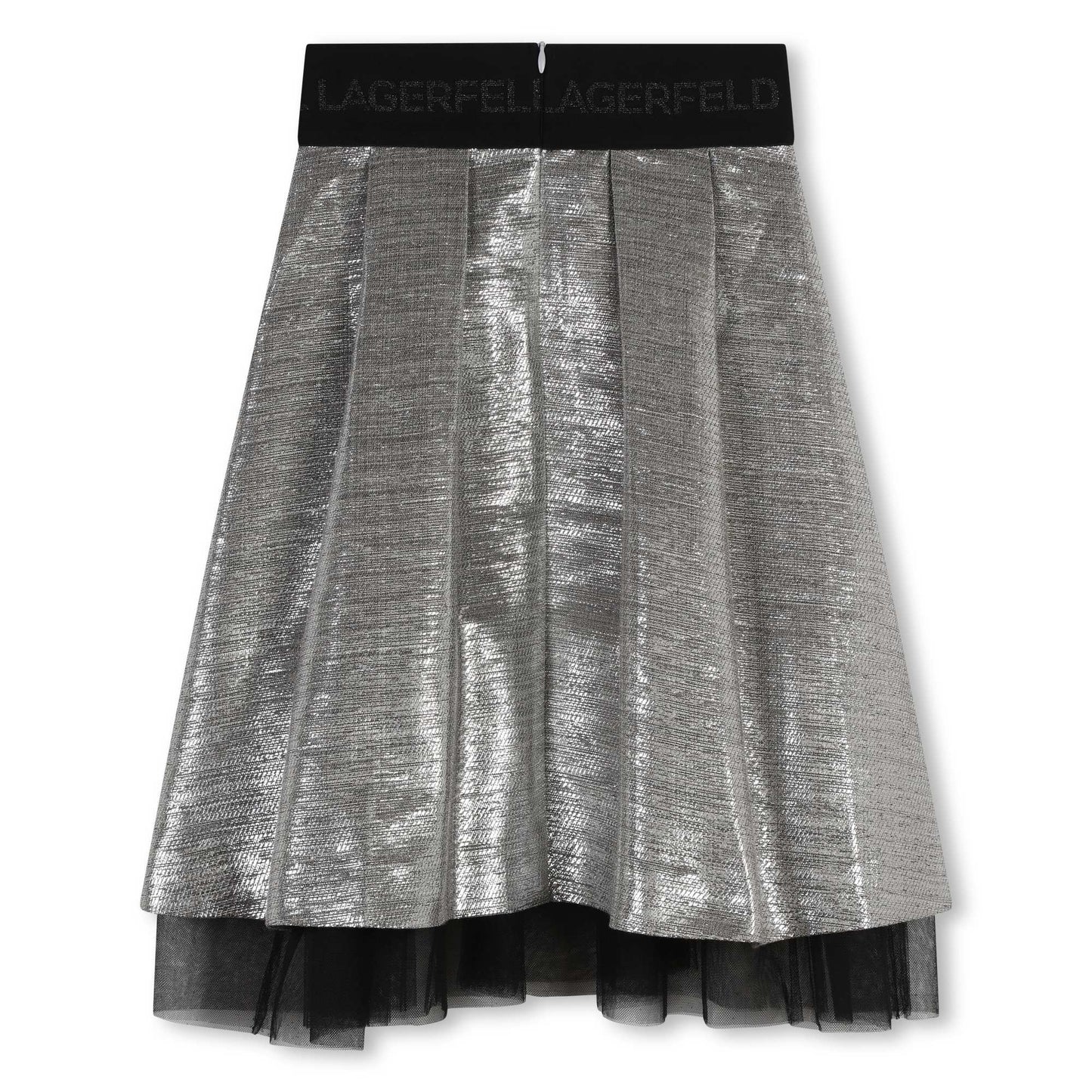 KARL LAGERFELD - Ceremonie Silver Skirt