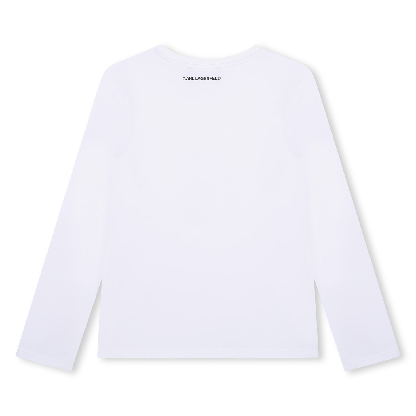 KARL LAGERFELD - Long Sleeve White Logo KL Top