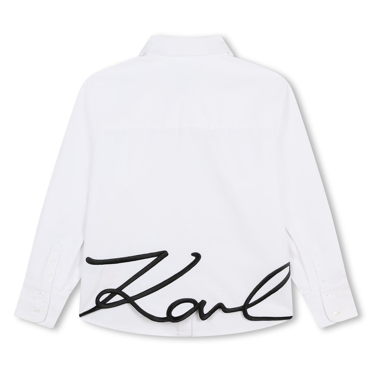 KARL LAGERFELD - White Logo Shirt