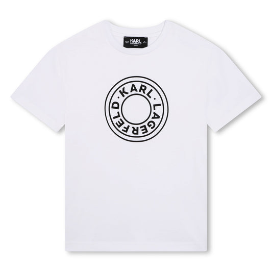 KARL LAGERFELD - White Short Sleeve Top