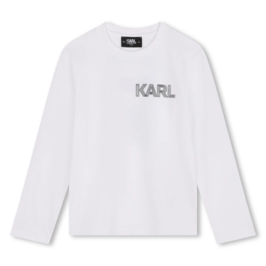 KARL LAGERFELD - White Logo Top