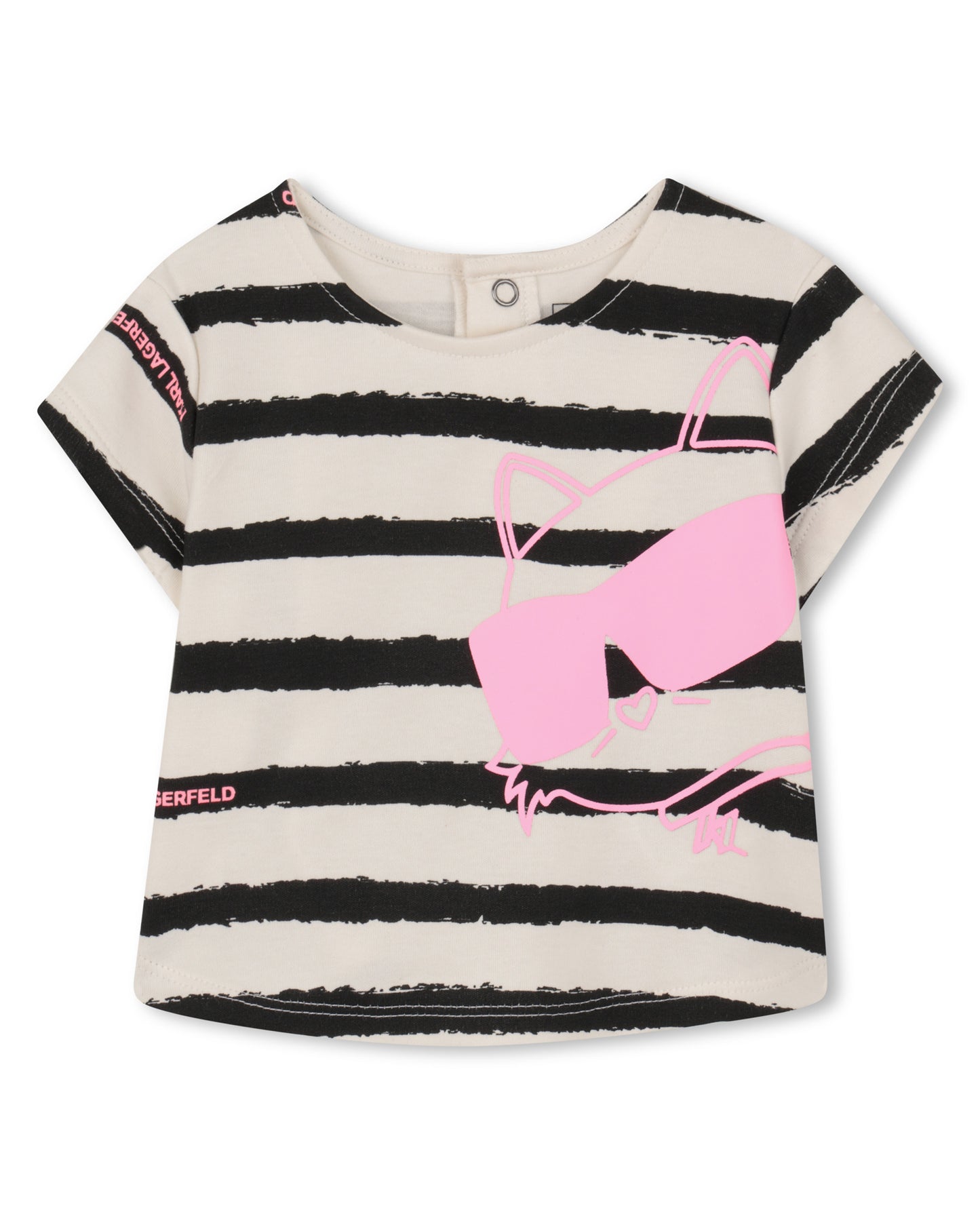 KARL LAGERFELD - B&W with Pink Skirt Cotton Set