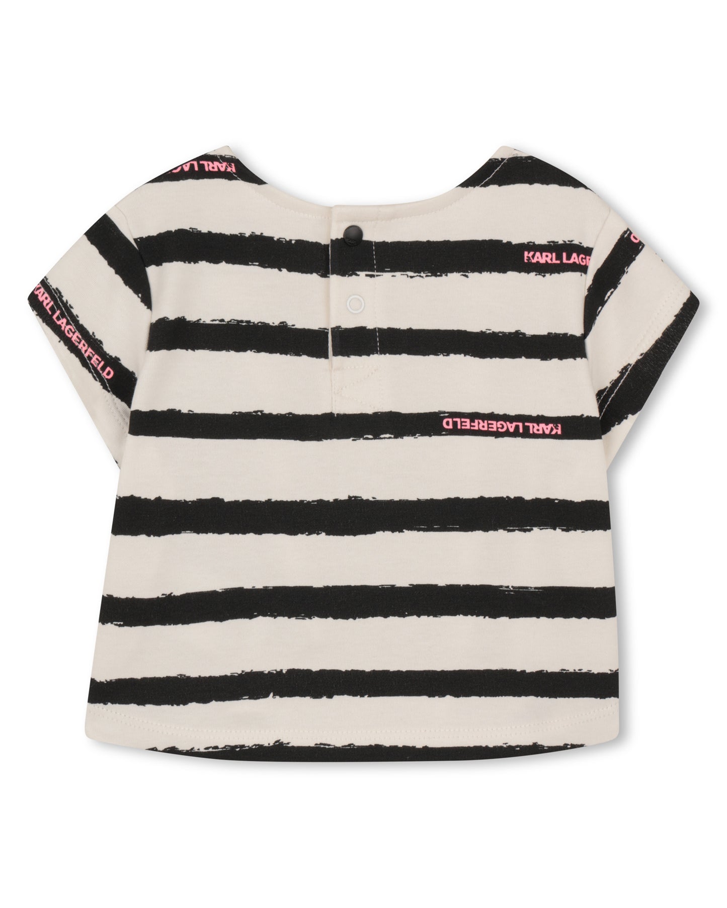 KARL LAGERFELD - B&W with Pink Skirt Cotton Set