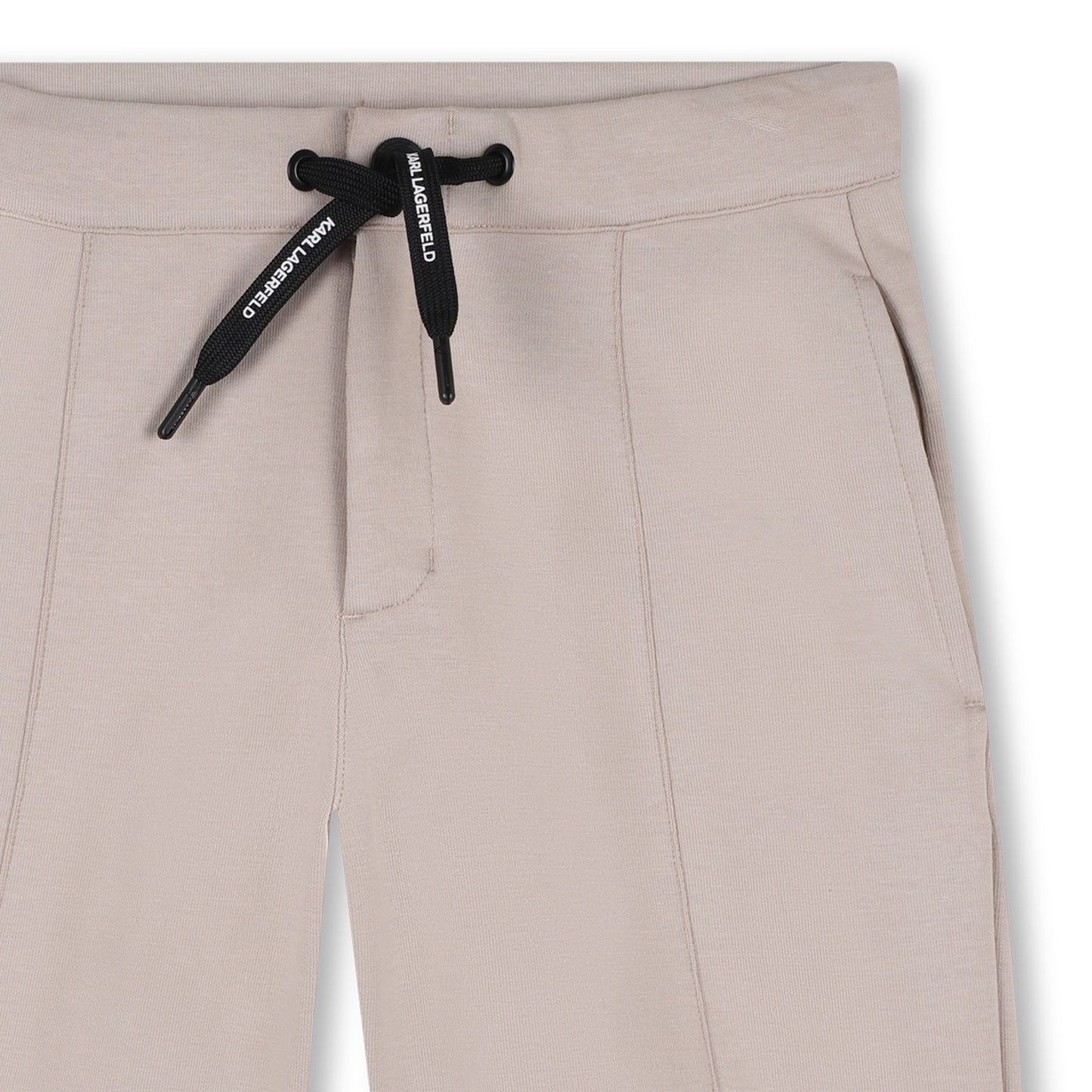 KARL LAGERFELD - Beige Cotton Bermuda