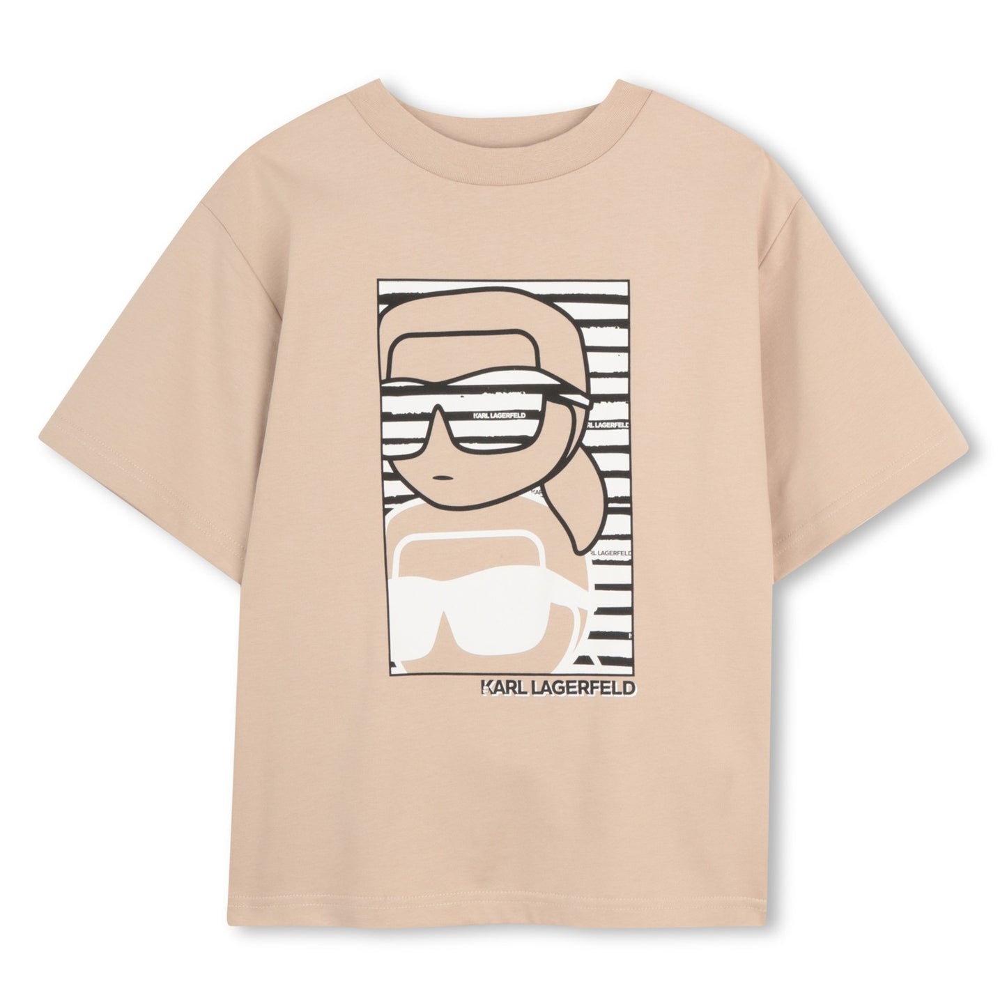 KARL LAGERFELD - Beige Cotton Top
