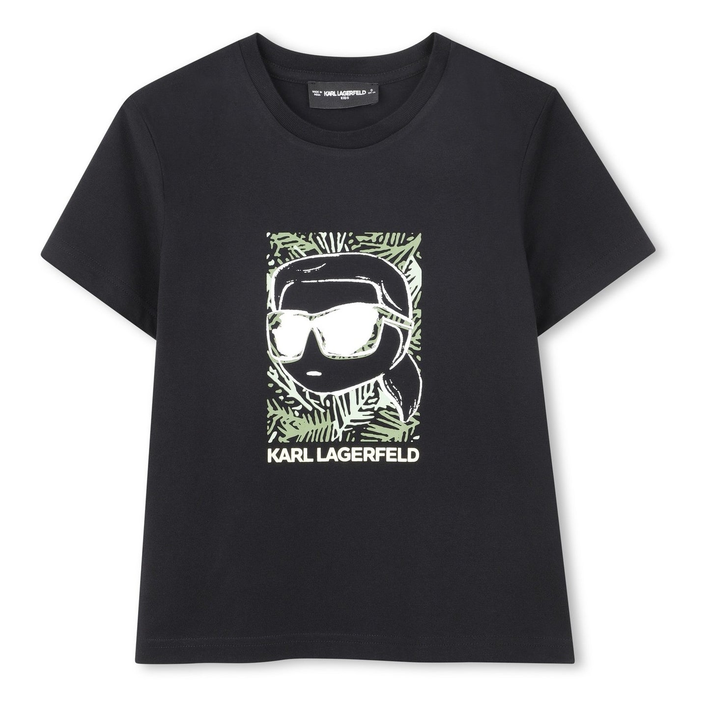 KARL LAGERFELD - Black Cotton KARL Top