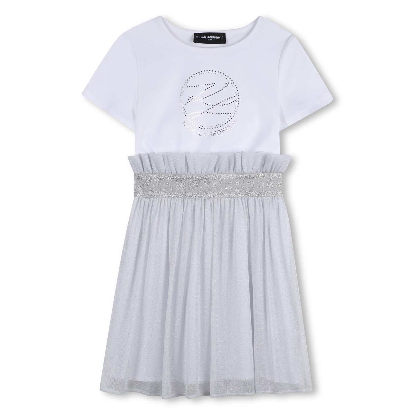 KARL LAGERFELD - Silver Logo Dress