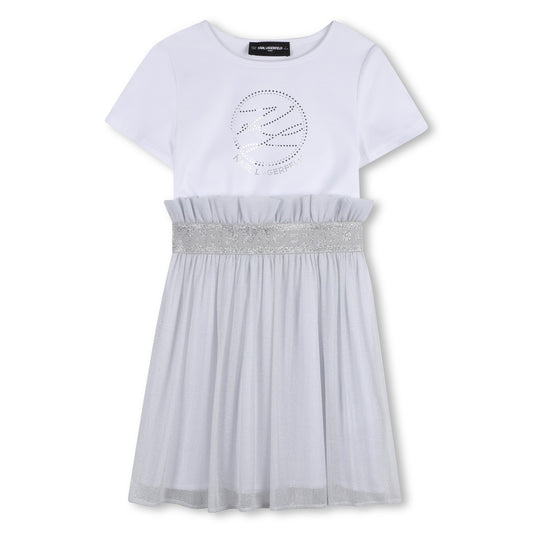 KARL LAGERFELD - Silver Logo Dress