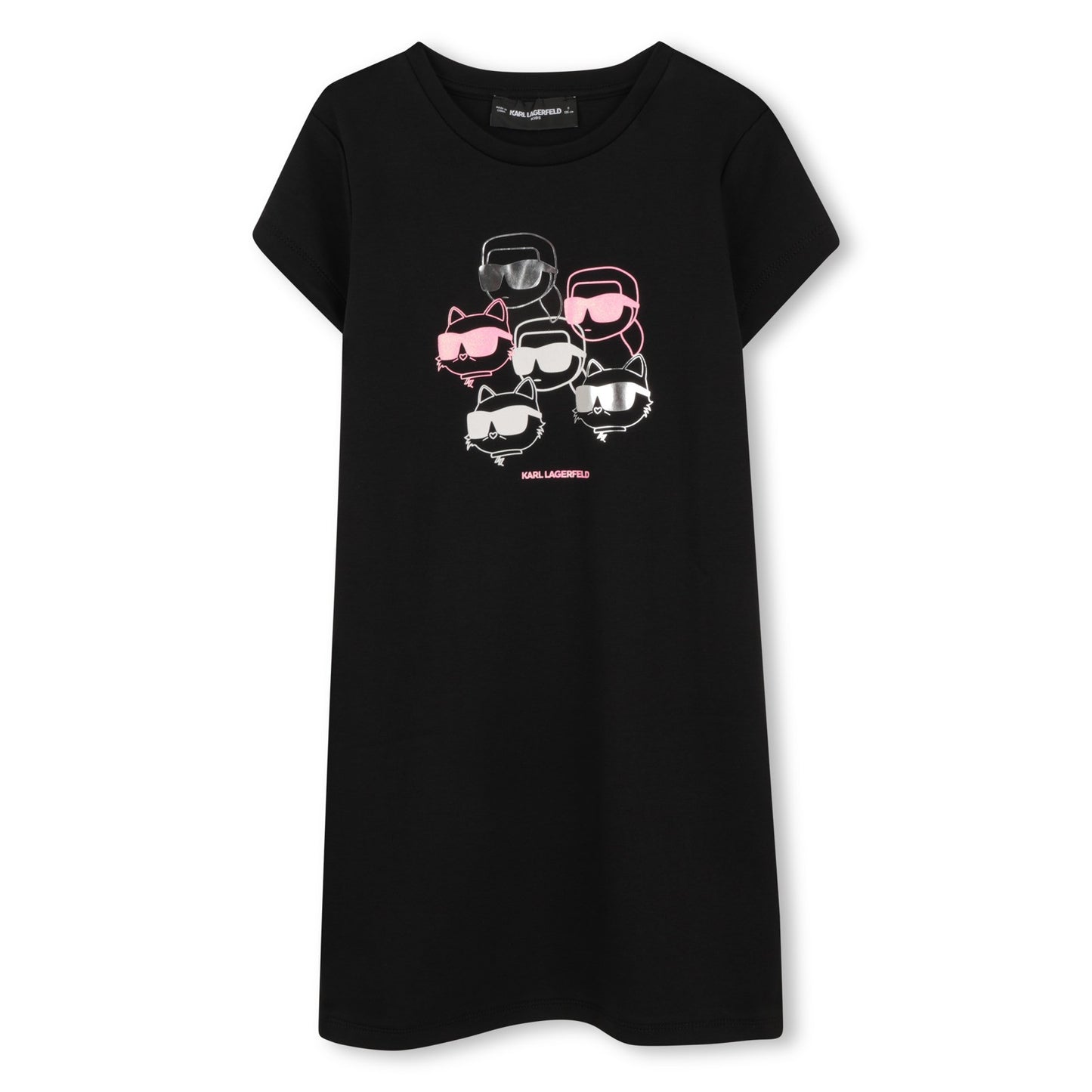 KARL LAGERFELD - Black Cotton Dress
