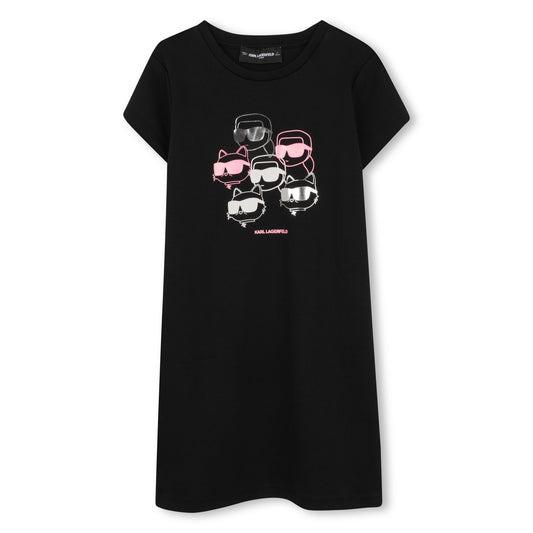 KARL LAGERFELD - Black Cotton Dress