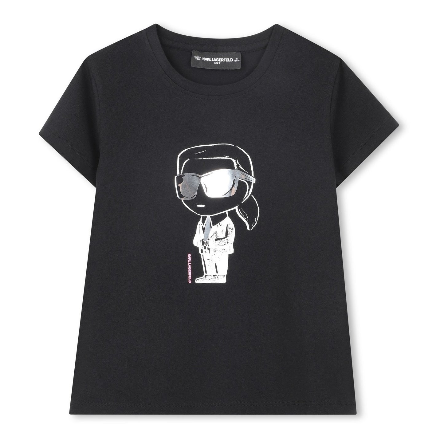 KARL LAGERFELD - Black Girls Cotton Top