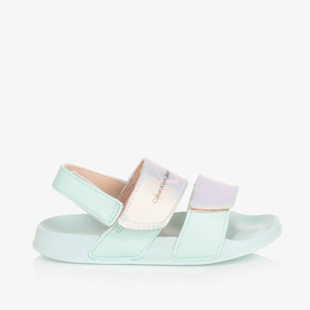 Calvin Klein - Pink and White Light Sandals