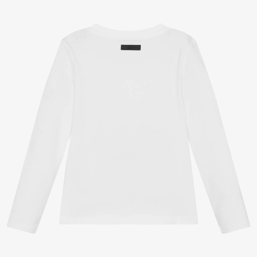 DKNY - Girls White Logo Top