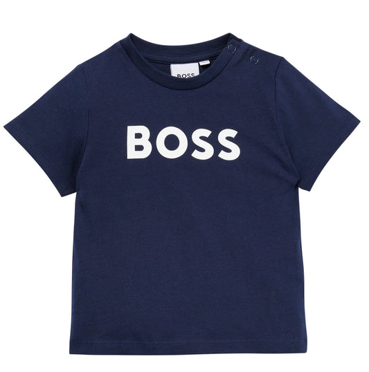 BOSS - Blue Navy Logo Top