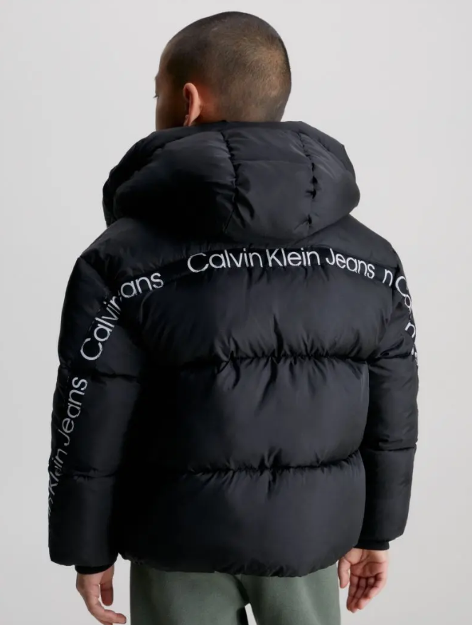 Calvin Klein - Black Logo Coat