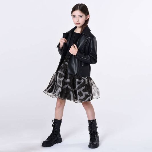 KARL LAGERFELD - Girls Black & White Tutu Dress