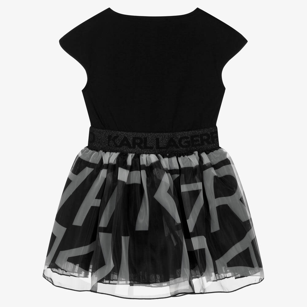 KARL LAGERFELD - Girls Black & White Tutu Dress