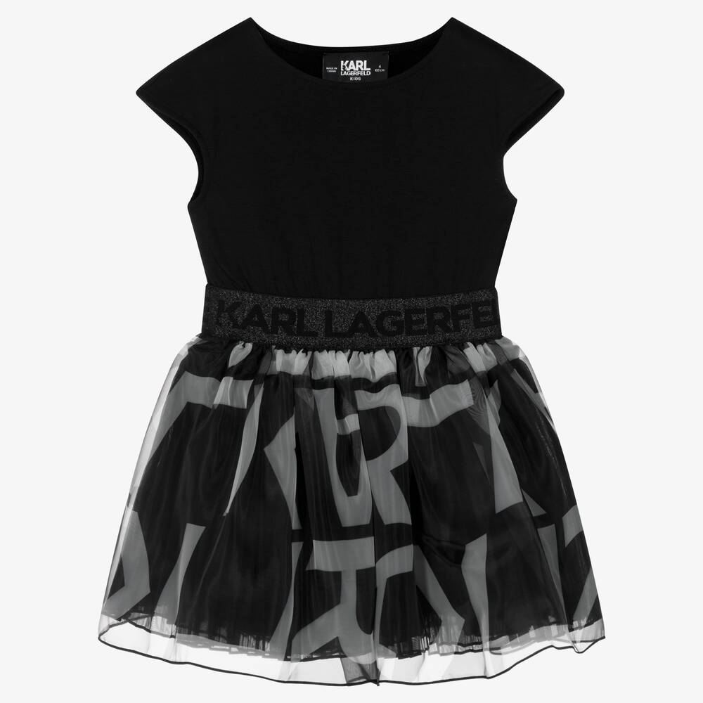 KARL LAGERFELD - Girls Black & White Tutu Dress