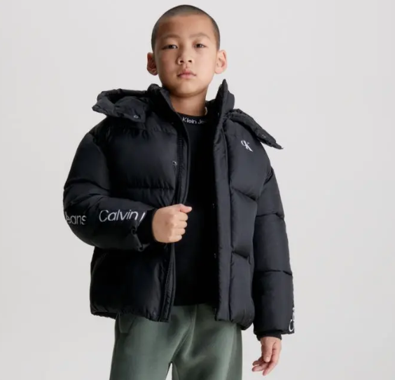 Calvin Klein - Black Logo Coat