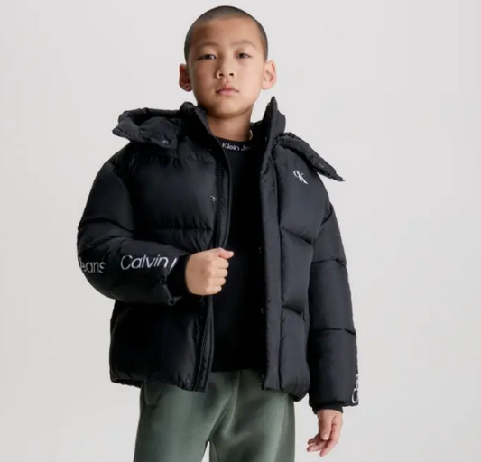 Calvin Klein - Black Logo Coat