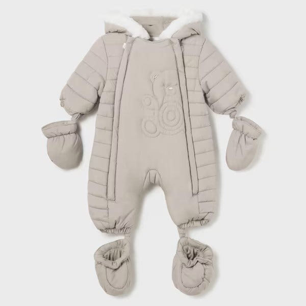 Mayoral - Newborn Winter Walnut Colour One piece