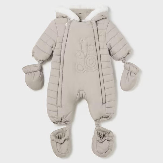 Mayoral - Newborn Winter Walnut Colour One piece