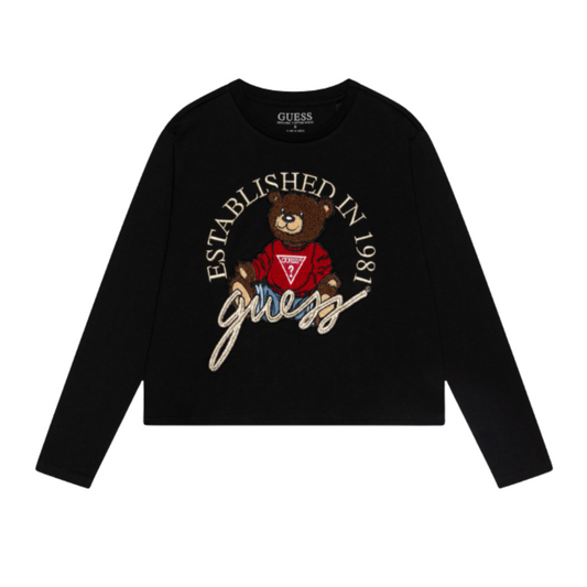 Guess - Crop Top Black Girls Teens Top