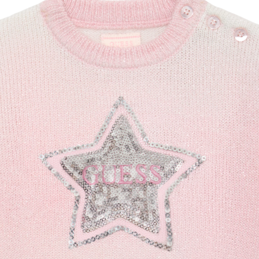 Guess - Girls Silver Star Jumper