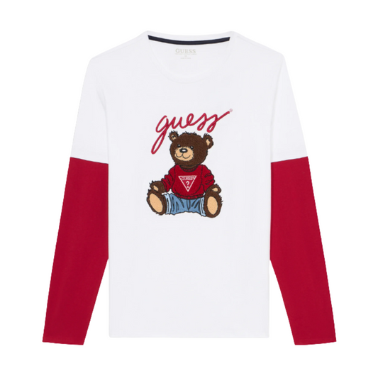 Guess - Red 2 Colours Bear Top