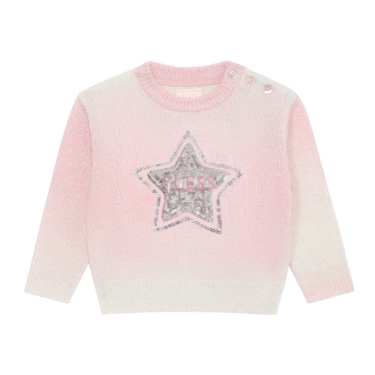 Guess - Girls Silver Star Jumper